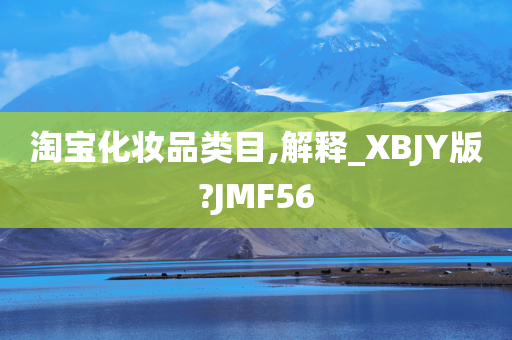 淘宝化妆品类目,解释_XBJY版?JMF56