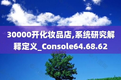 30000开化妆品店,系统研究解释定义_Console64.68.62