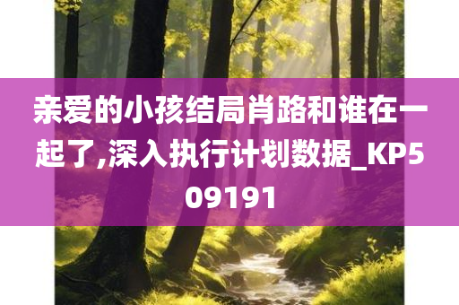 亲爱的小孩结局肖路和谁在一起了,深入执行计划数据_KP509191