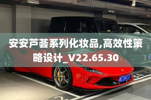 安安芦荟系列化妆品,高效性策略设计_V22.65.30