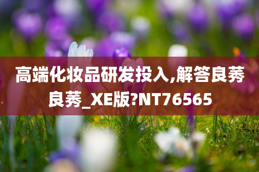 高端化妆品研发投入,解答良莠良莠_XE版?NT76565