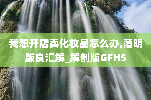 我想开店卖化妆品怎么办,落明版良汇解_解剖版GFH5