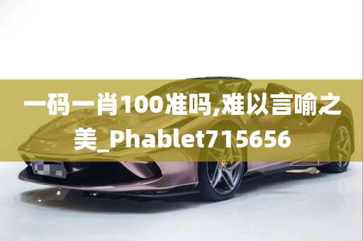 一码一肖100准吗,难以言喻之美_Phablet715656