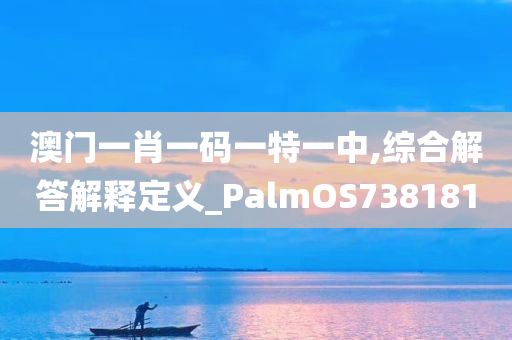 澳门一肖一码一特一中,综合解答解释定义_PalmOS738181