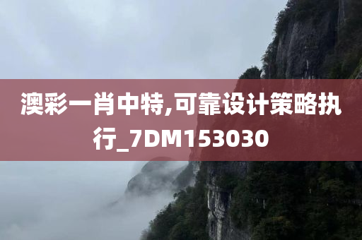 澳彩一肖中特,可靠设计策略执行_7DM153030