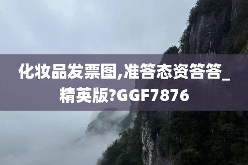 化妆品发票图,准答态资答答_精英版?GGF7876