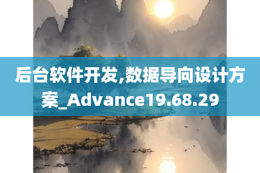 后台软件开发,数据导向设计方案_Advance19.68.29