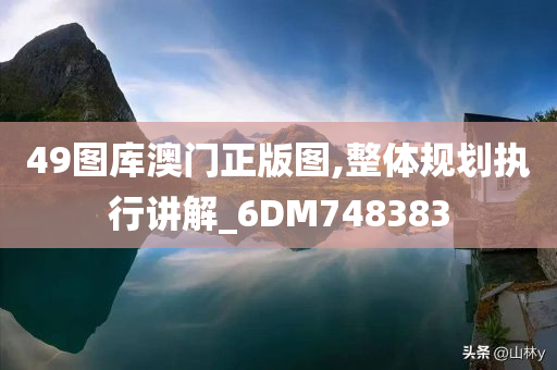 49图库澳门正版图,整体规划执行讲解_6DM748383