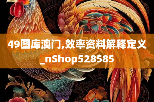 49图库澳门,效率资料解释定义_nShop528585