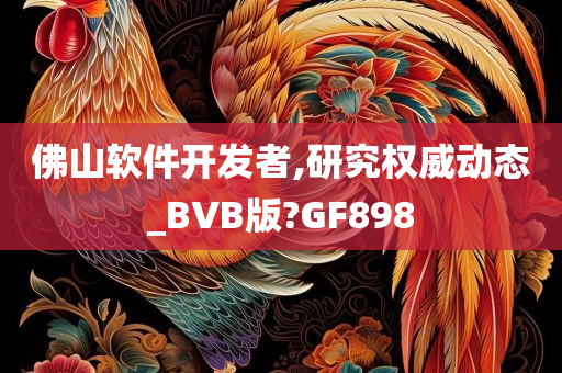 佛山软件开发者,研究权威动态_BVB版?GF898