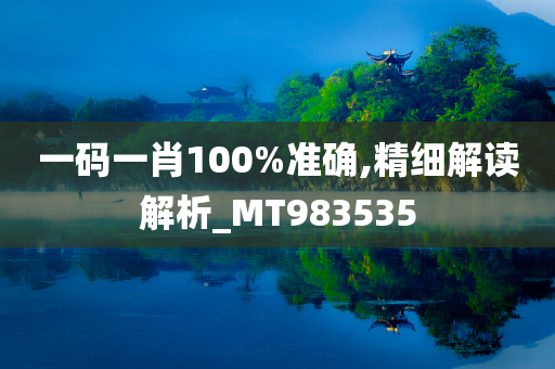 一码一肖100%准确,精细解读解析_MT983535