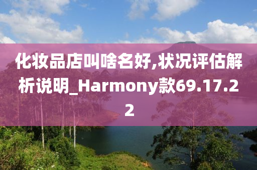 化妆品店叫啥名好,状况评估解析说明_Harmony款69.17.22