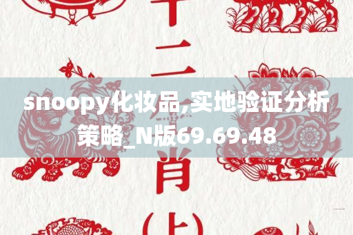 snoopy化妆品,实地验证分析策略_N版69.69.48