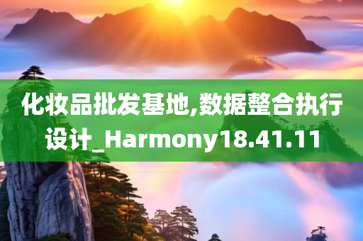 化妆品批发基地,数据整合执行设计_Harmony18.41.11