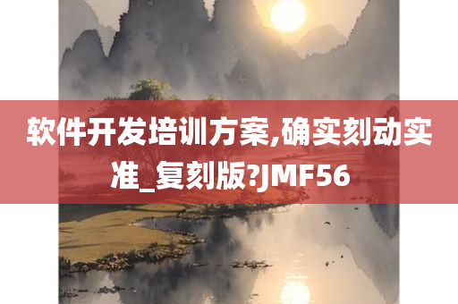 软件开发培训方案,确实刻动实准_复刻版?JMF56