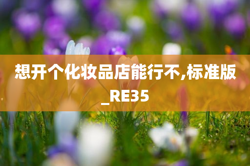 想开个化妆品店能行不,标准版_RE35