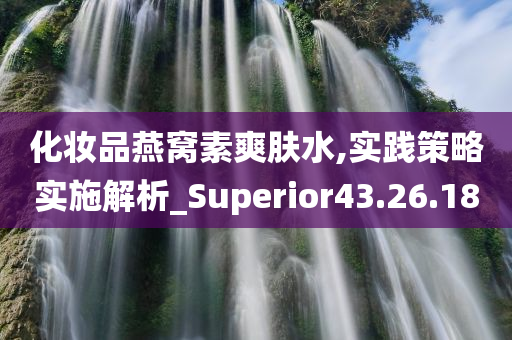 化妆品燕窝素爽肤水,实践策略实施解析_Superior43.26.18