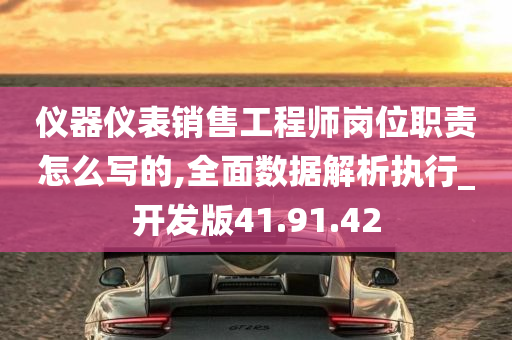 仪器仪表销售工程师岗位职责怎么写的,全面数据解析执行_开发版41.91.42