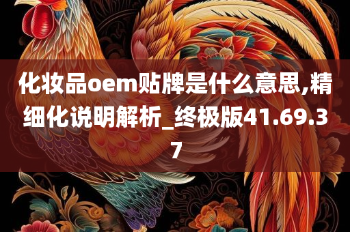 化妆品oem贴牌是什么意思,精细化说明解析_终极版41.69.37