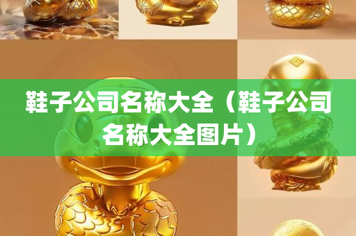 鞋子公司名称大全（鞋子公司名称大全图片）