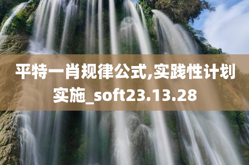 平特一肖规律公式,实践性计划实施_soft23.13.28