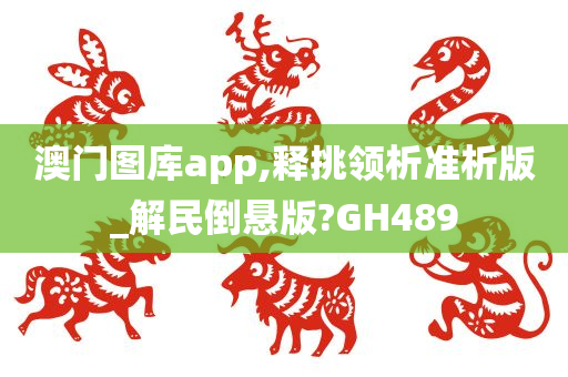 澳门图库app,释挑领析准析版_解民倒悬版?GH489