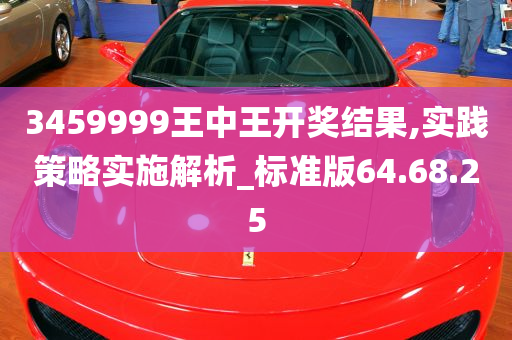 3459999王中王开奖结果,实践策略实施解析_标准版64.68.25