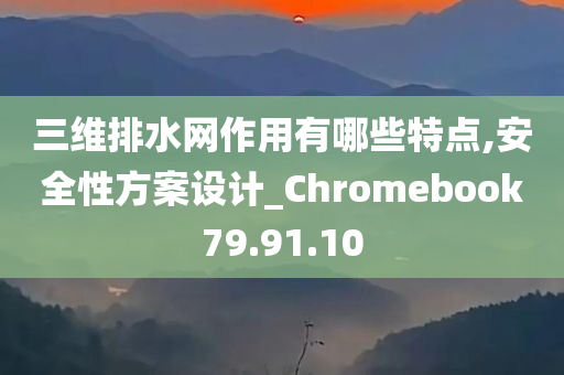 三维排水网作用有哪些特点,安全性方案设计_Chromebook79.91.10