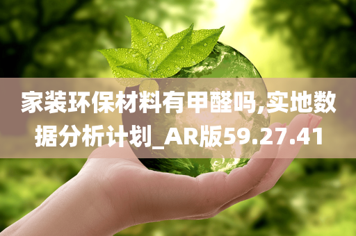 家装环保材料有甲醛吗,实地数据分析计划_AR版59.27.41