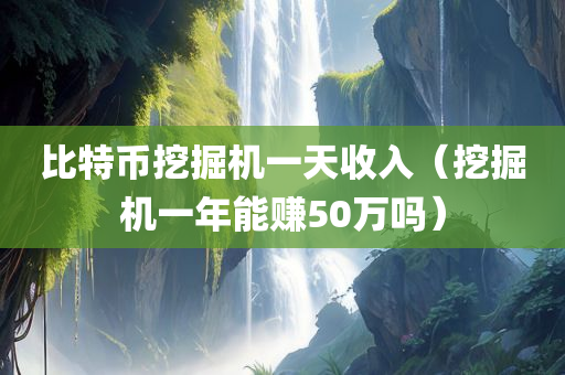 比特币挖掘机一天收入（挖掘机一年能赚50万吗）