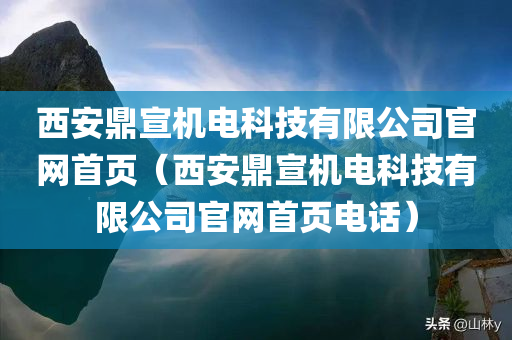 西安鼎宣机电科技有限公司官网首页（西安鼎宣机电科技有限公司官网首页电话）