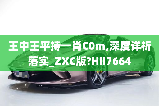 王中王平持一肖C0m,深度详析落实_ZXC版?HII7664