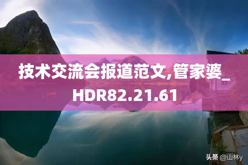 技术交流会报道范文,管家婆_HDR82.21.61