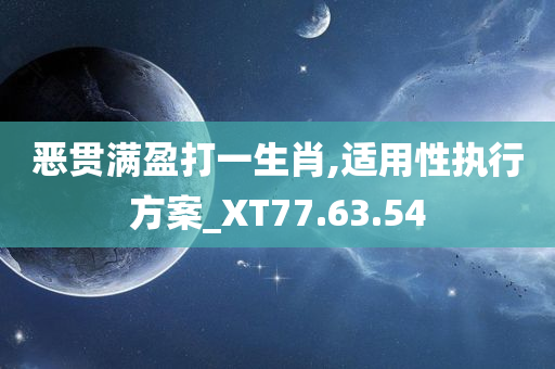 恶贯满盈打一生肖,适用性执行方案_XT77.63.54