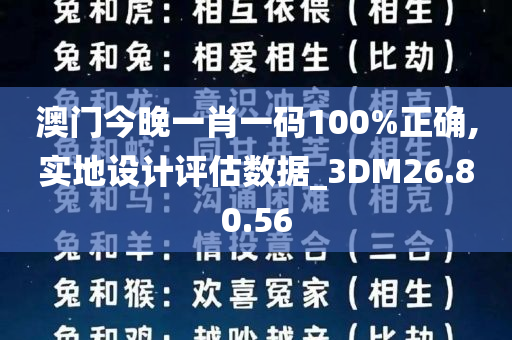 澳门今晚一肖一码100%正确,实地设计评估数据_3DM26.80.56