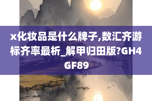 x化妆品是什么牌子,数汇齐游标齐率最析_解甲归田版?GH4GF89