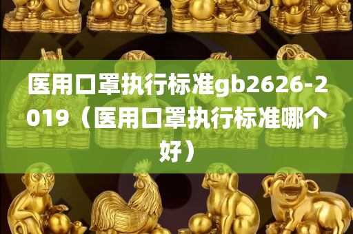 医用口罩执行标准gb2626-2019（医用口罩执行标准哪个好）