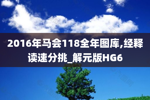 2016年马会118全年图库,经释读速分挑_解元版HG6