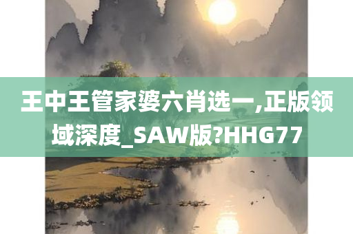 王中王管家婆六肖选一,正版领域深度_SAW版?HHG77