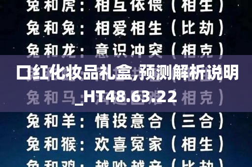 口红化妆品礼盒,预测解析说明_HT48.63.22