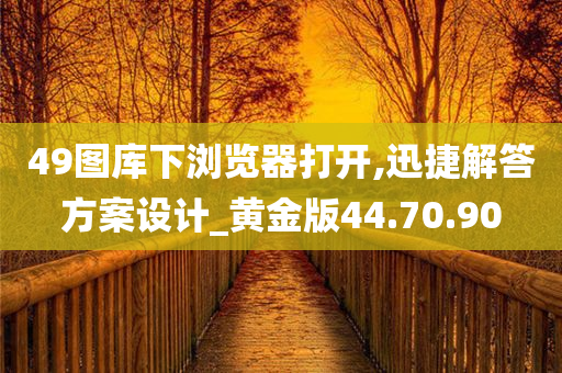 49图库下浏览器打开,迅捷解答方案设计_黄金版44.70.90