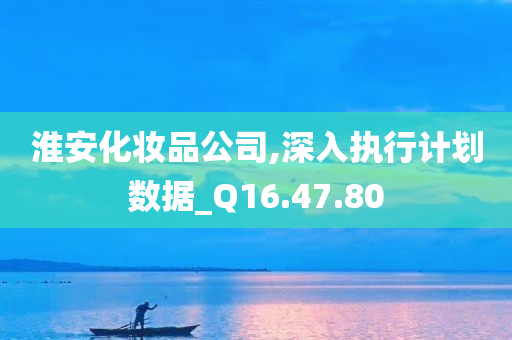 淮安化妆品公司,深入执行计划数据_Q16.47.80