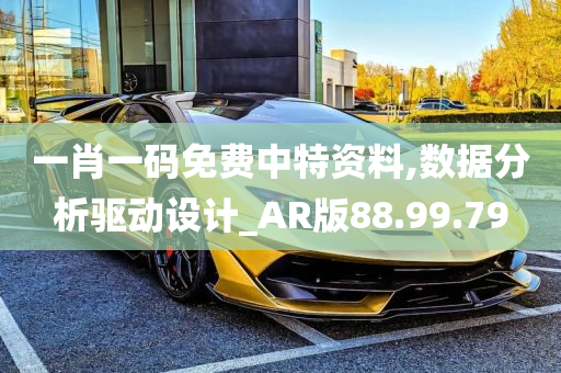 一肖一码免费中特资料,数据分析驱动设计_AR版88.99.79