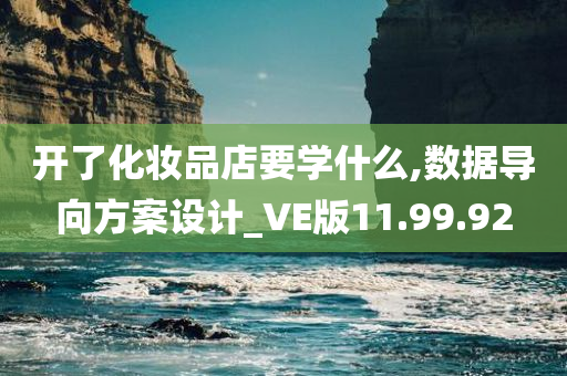 开了化妆品店要学什么,数据导向方案设计_VE版11.99.92