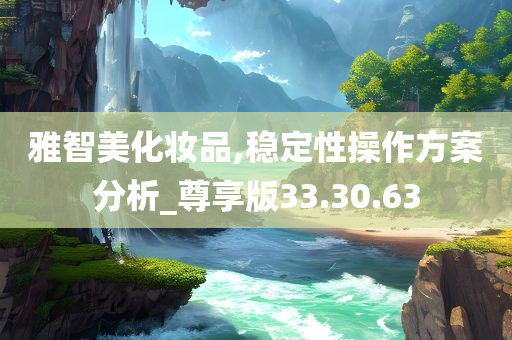 雅智美化妆品,稳定性操作方案分析_尊享版33.30.63