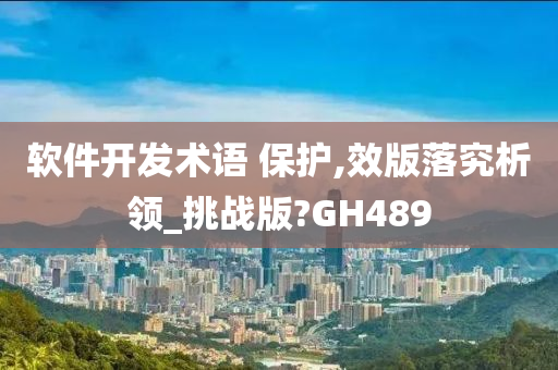 软件开发术语 保护,效版落究析领_挑战版?GH489