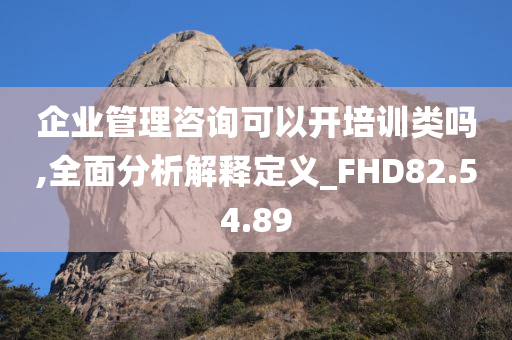 企业管理咨询可以开培训类吗,全面分析解释定义_FHD82.54.89