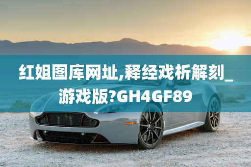 红姐图库网址,释经戏析解刻_游戏版?GH4GF89