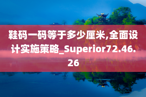 鞋码一码等于多少厘米,全面设计实施策略_Superior72.46.26