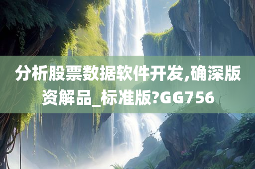 分析股票数据软件开发,确深版资解品_标准版?GG756